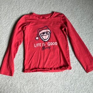 Life is Good Girls Long Sleeved Shirt, Size 7-8